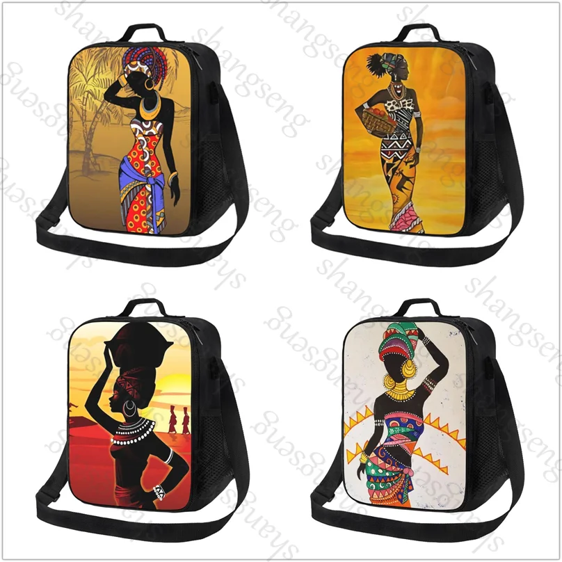 Beautiful ethnic African woman drawing Insulated bag Lunch bag Food and drink storage leakproof picnic bag Outdoor cooler beach
Beautiful ethnic African woman drawing Insulated bag Lunch bag Food and drink storage leakproof picnic bag Outdoor cooler beach