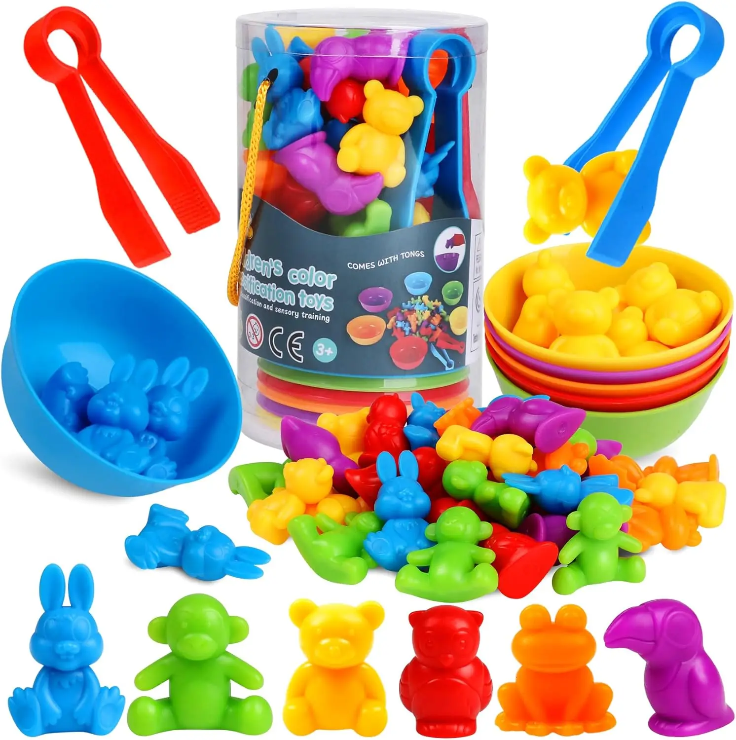 Counting Animals Color Sorting Matching Games with Sorting Bowls Montessori Sensory Early Educational Toys Learning Fine Motor S
Counting Animals Color Sorting Matching Games with Sorting Bowls Montessori Sensory Early Educational Toys Learning Fine Motor S