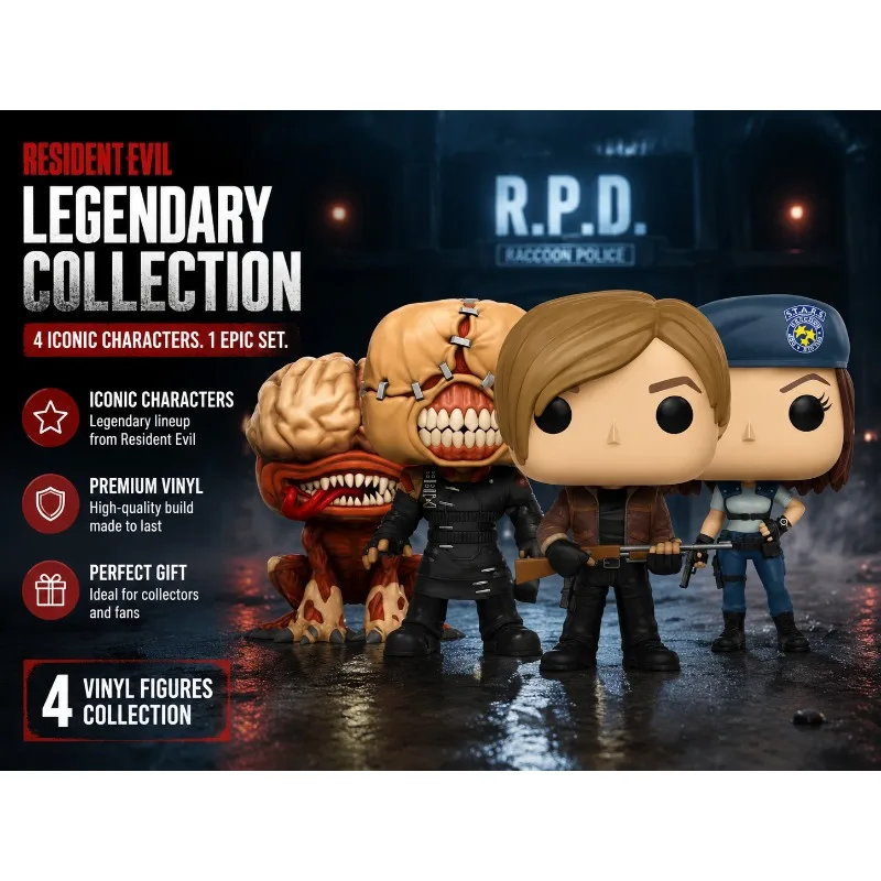 Resident Evil - The Nemesis #157 Jill Valentine #155 Leon S. Kennedy #156 Licker #158 Vinyl Figure Collection Model Toys
Resident Evil - The Nemesis #157 Jill Valentine #155 Leon S. Kennedy #156 Licker #158 Vinyl Figure Collection Model Toys