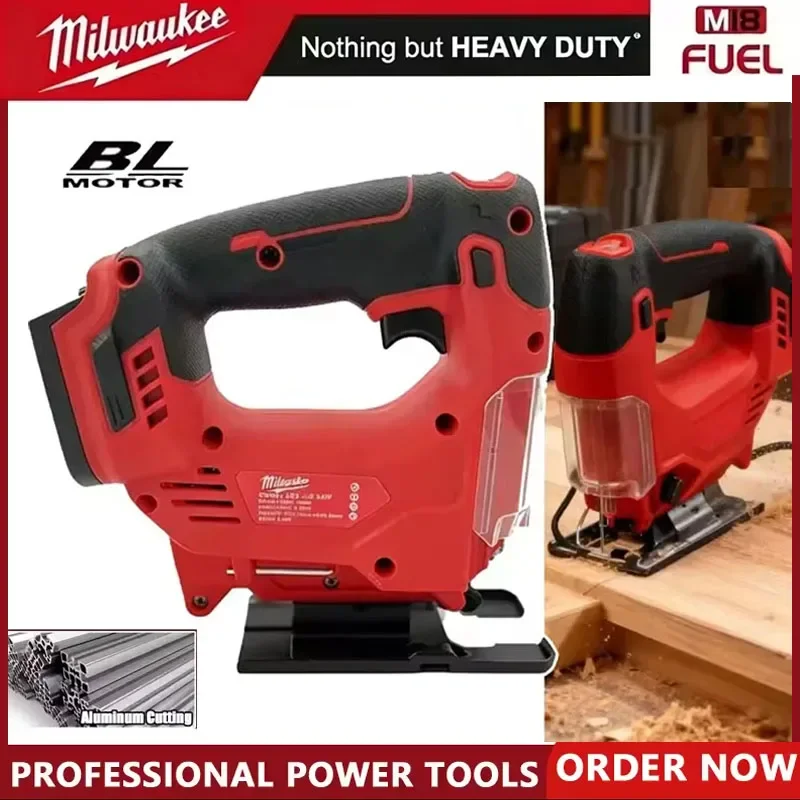 Аккумуляторный лобзик Milwaukee, портативная многофункциональная пила для резки дерева, деревообрабатывающий инструмент для аккумуляторов 18В
Аккумуляторный лобзик Milwaukee, портативная многофункциональная пила для резки дерева, деревообрабатывающий инструмент для аккумуляторов 18В