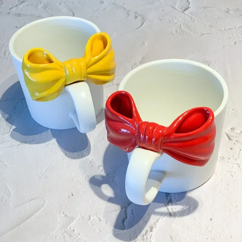 Nordic ins mug bow ceramic cups lovers girlfriends gift girl heart cups handmade cute
Nordic ins mug bow ceramic cups lovers girlfriends gift girl heart cups handmade cute