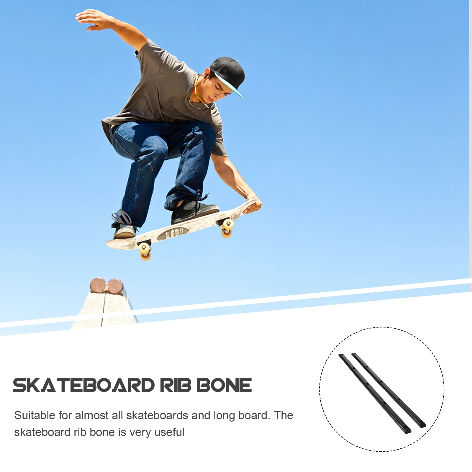 2pcs Anti-Collision Rib Bone Plastic Wear-Resistant Replaceable Longboard Accessories Parts Durable for All
2pcs Anti-Collision Rib Bone Plastic Wear-Resistant Replaceable Longboard Accessories Parts Durable for All