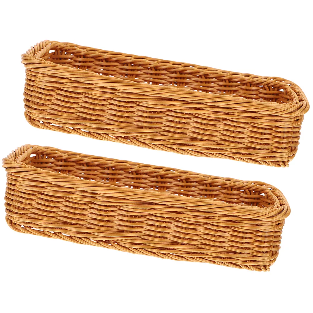 2pcs Seasoning Jar Storage Box Woven Basket Kitchen Silverware Organizer Plastic Cutlery Holder Tabletop Sundry Baskets
2pcs Seasoning Jar Storage Box Woven Basket Kitchen Silverware Organizer Plastic Cutlery Holder Tabletop Sundry Baskets
