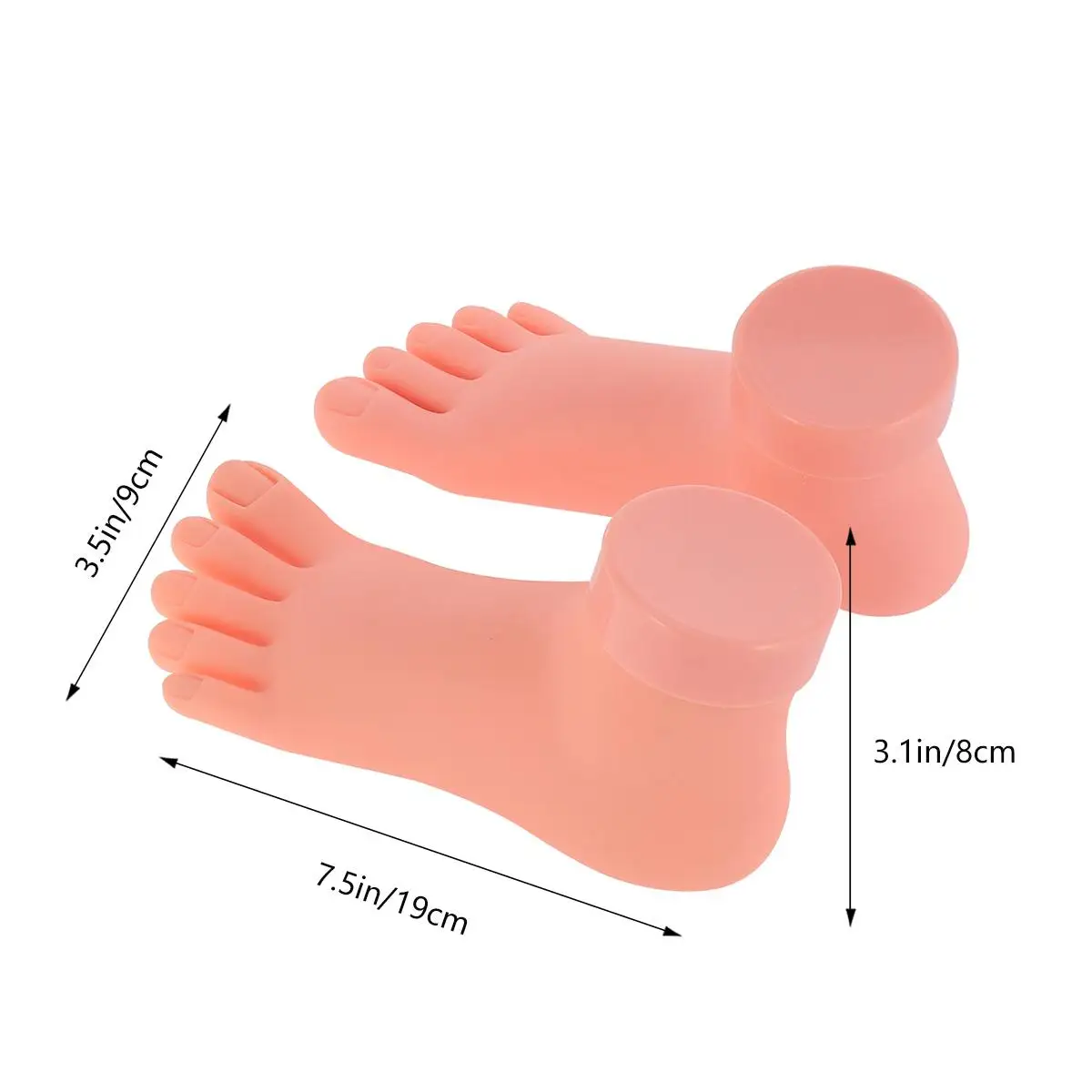 2Pcs Foot Nail Practice Real Skin Touch Lightweight Durable Manicure Tools Foot Model Mold Training
2Pcs Foot Nail Practice Real Skin Touch Lightweight Durable Manicure Tools Foot Model Mold Training