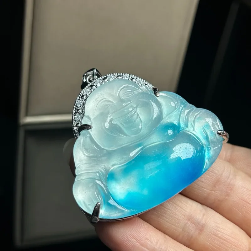 Classic Simple Ethnic Style Blue Buddha Gong Pendant, Fashionable and Elegant Daily Style
Classic Simple Ethnic Style Blue Buddha Gong Pendant, Fashionable and Elegant Daily Style