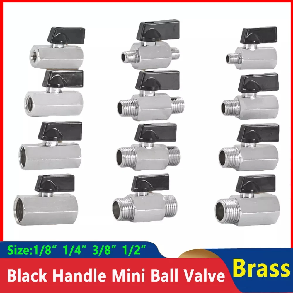 Мини-латунный шаровой кран 1/2 "3/8" 1/4 "1/8" BSP с наружной и внутренней резьбой, воздушный компрессор, запорный клапан для воды, газа, масла
Мини-латунный шаровой кран 1/2 "3/8" 1/4 "1/8" BSP с наружной и внутренней резьбой, воздушный компрессор, запорный клапан для воды, газа, масла