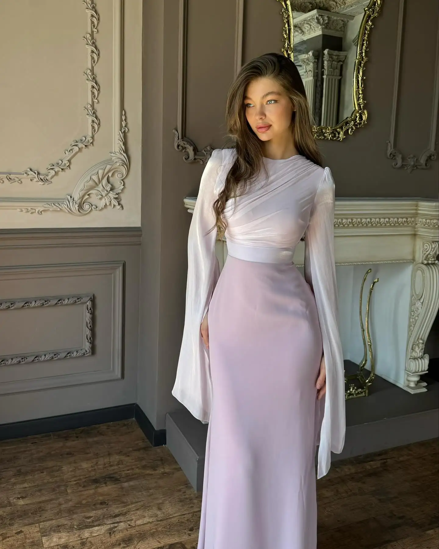 Customized Delicate Jersey Straight Evening Dresses Crew Neck 3/4 Sleeves Special Occasion Gowns High Quality Prom Dress
Customized Delicate Jersey Straight Evening Dresses Crew Neck 3/4 Sleeves Special Occasion Gowns High Quality Prom Dress