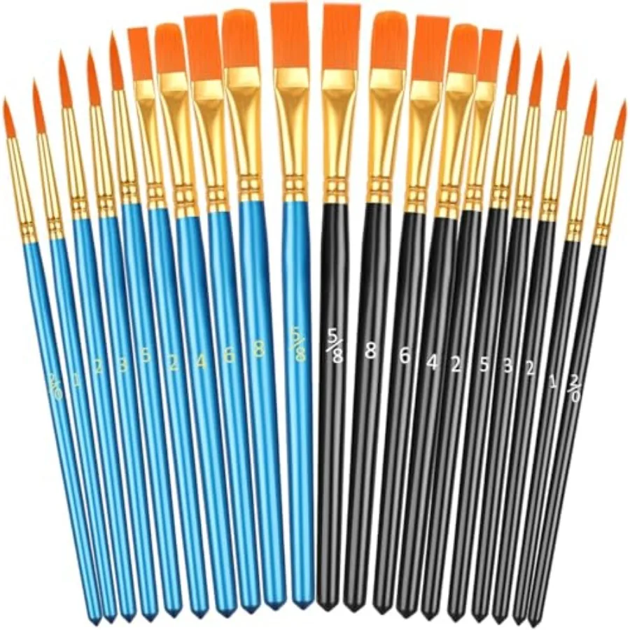 Paint Brushes, Acrylic Painting Brush Set, Watercolor Brushes, Acrylic Brushes for Oil Watercolor, Miniature Detailing, and Roc
Paint Brushes, Acrylic Painting Brush Set, Watercolor Brushes, Acrylic Brushes for Oil Watercolor, Miniature Detailing, and Roc