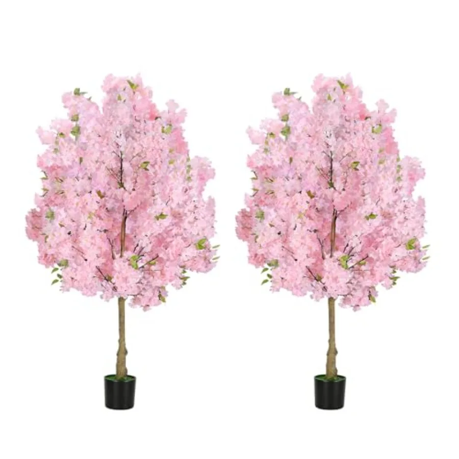 Set of 2 Pink Artificial Cherry Blossom Trees 4FT, Realistic Potted Faux Cherry Tree, Silk Flower Fake Tree, Artificial Plants
Set of 2 Pink Artificial Cherry Blossom Trees 4FT, Realistic Potted Faux Cherry Tree, Silk Flower Fake Tree, Artificial Plants