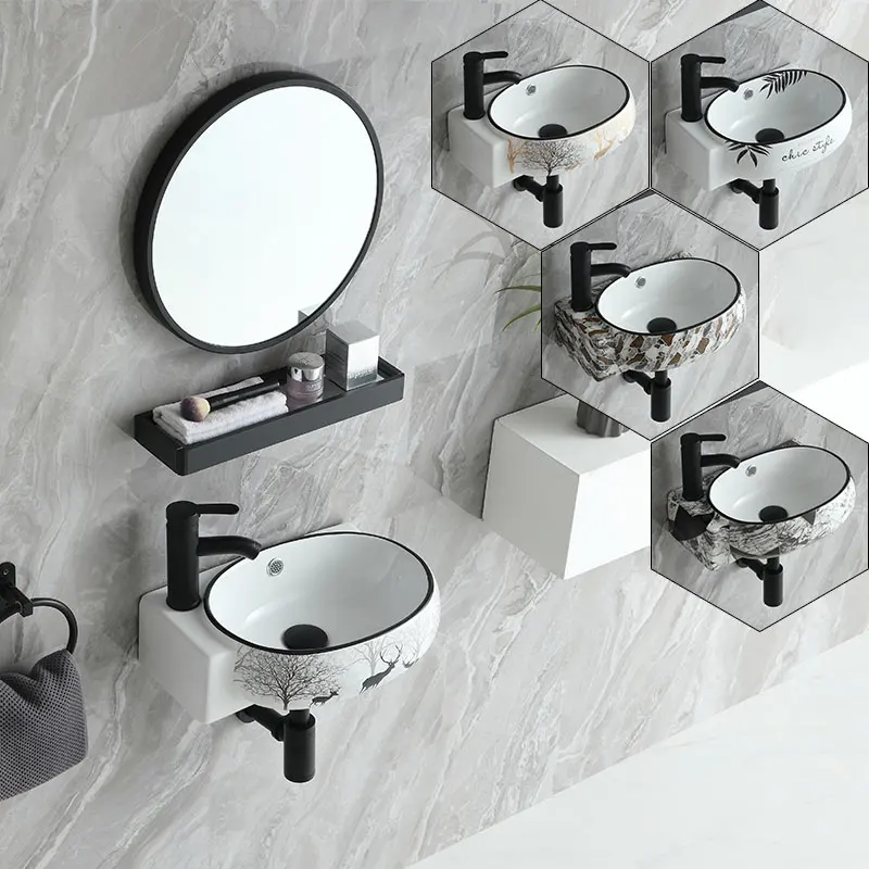 Small Apartment Wall-Mounted Wash Basin Small Balcony Pool Ceramic Washbasin Inter-Platform Basin Bathroom Mouthwash Basin
Small Apartment Wall-Mounted Wash Basin Small Balcony Pool Ceramic Washbasin Inter-Platform Basin Bathroom Mouthwash Basin