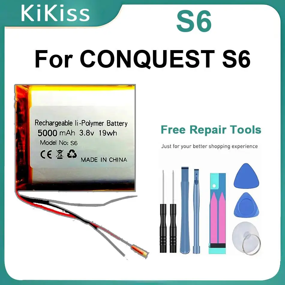 Аккумуляторы S6 для CONQUEST 5000 мАч, совершенно новый аккумулятор для мобильного телефона, 5000 мАч
Аккумуляторы S6 для CONQUEST 5000 мАч, совершенно новый аккумулятор для мобильного телефона, 5000 мАч
