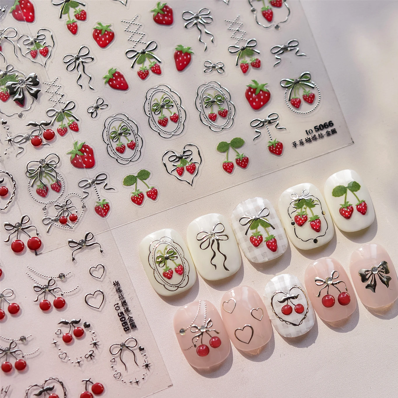 Fruit Strawberry Cherry Strap Bowknot Green Leaves Line Love Heart Photo Frame Chic Adhesive Nail Art Stickers Manicure Decals
Fruit Strawberry Cherry Strap Bowknot Green Leaves Line Love Heart Photo Frame Chic Adhesive Nail Art Stickers Manicure Decals
