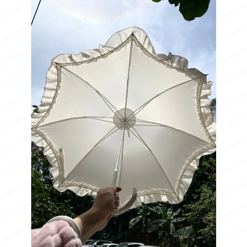 Lolita Straight Bone Manual Bat Parasol – Long Handle UV Protection Sun & Rain Umbrella, Gothic Lace Princess
Lolita Straight Bone Manual Bat Parasol – Long Handle UV Protection Sun & Rain Umbrella, Gothic Lace Princess
