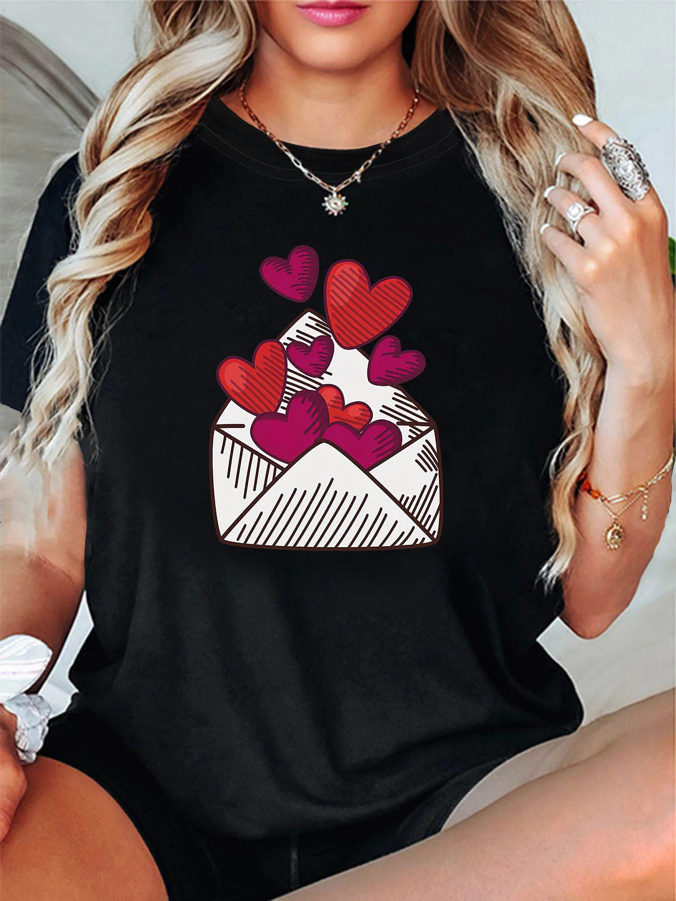 Women's Valentine's Day Love Letter Cute Heart Cupcake Graphic Print with Red Hearts Cupcake Design Harajuku Casual
Women's Valentine's Day Love Letter Cute Heart Cupcake Graphic Print with Red Hearts Cupcake Design Harajuku Casual