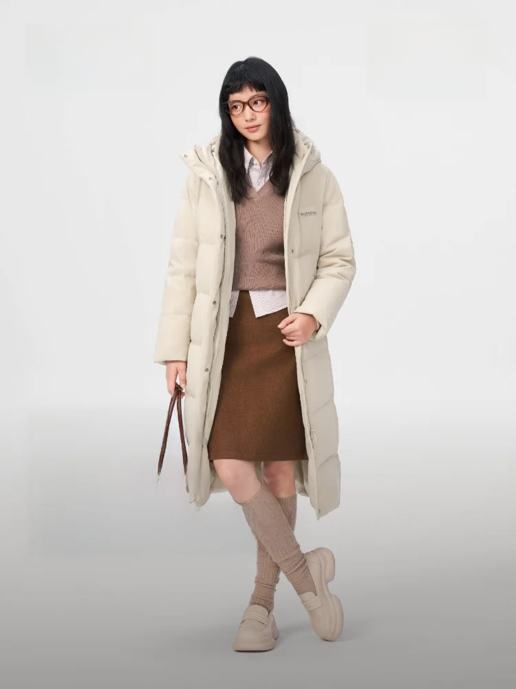 Bosideng Winter Long down Jacket Women's Knee-Length Slimming Commute Hooded Warm Outerwear Casual Style Polyester Fiber
Bosideng Winter Long down Jacket Women's Knee-Length Slimming Commute Hooded Warm Outerwear Casual Style Polyester Fiber