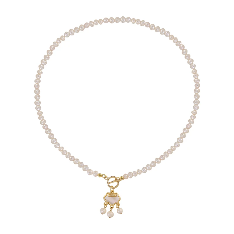 New Chinese natural pearl necklace, send mother light luxury niche collarbone chain, white fritillary safety lock sweater chain
New Chinese natural pearl necklace, send mother light luxury niche collarbone chain, white fritillary safety lock sweater chain