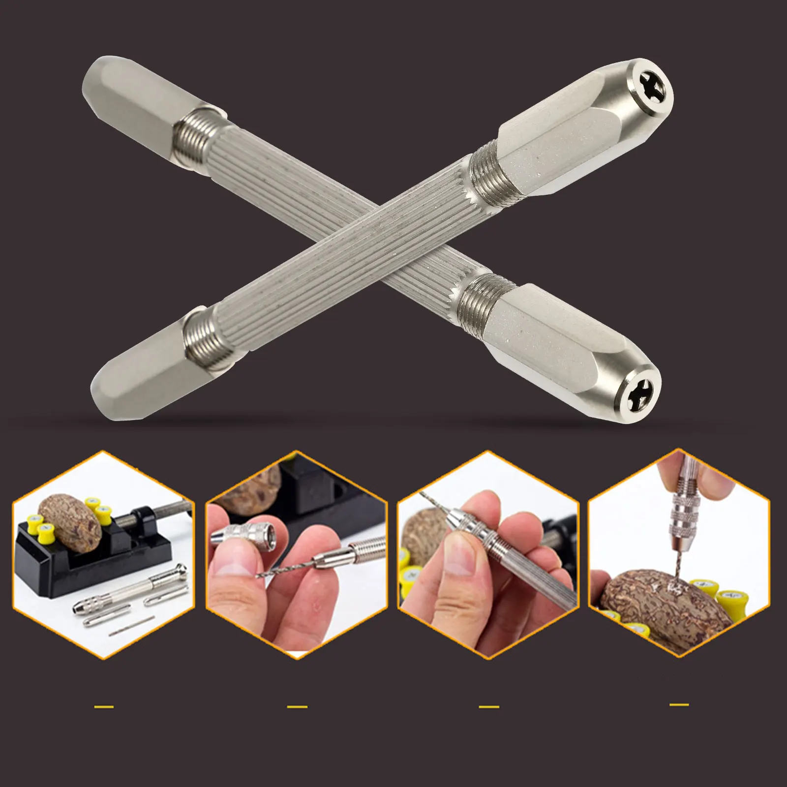 H Drill Twist Pin Vice Wire Jewelry Head DoubleEnded Twisting Tool Vise Mini Chuck Professional Accurate Efficient Rotary
H Drill Twist Pin Vice Wire Jewelry Head DoubleEnded Twisting Tool Vise Mini Chuck Professional Accurate Efficient Rotary