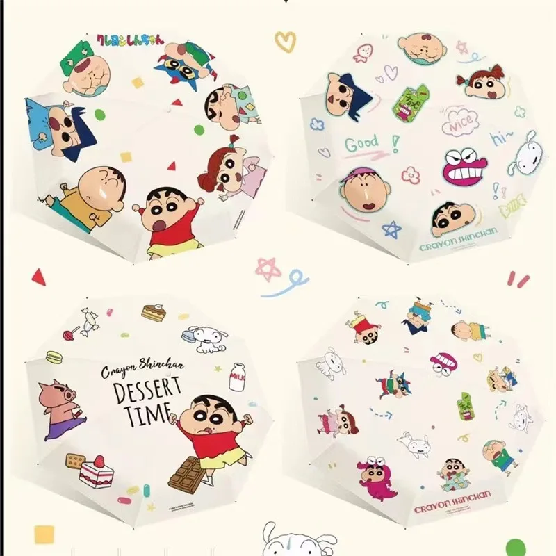 Crayon Shin Chan Co, брендовый полностью автоматический зонт от солнца и дождя, студенческий солнцезащитный зонт двойного назначения, портативный складной зонт
Crayon Shin Chan Co, брендовый полностью автоматический зонт от солнца и дождя, студенческий солнцезащитный зонт двойного назначения, портативный складной зонт