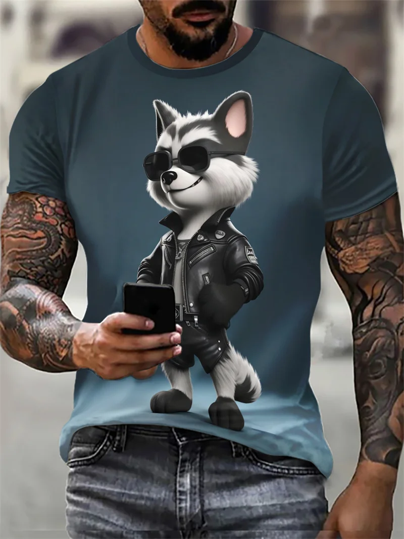 Cartoon Animal Funny Men's T-Shirts Short Sleeve 3d Printed Street T Shirt Summer O-Neck Loose Casual Oversized Tops
Cartoon Animal Funny Men's T-Shirts Short Sleeve 3d Printed Street T Shirt Summer O-Neck Loose Casual Oversized Tops