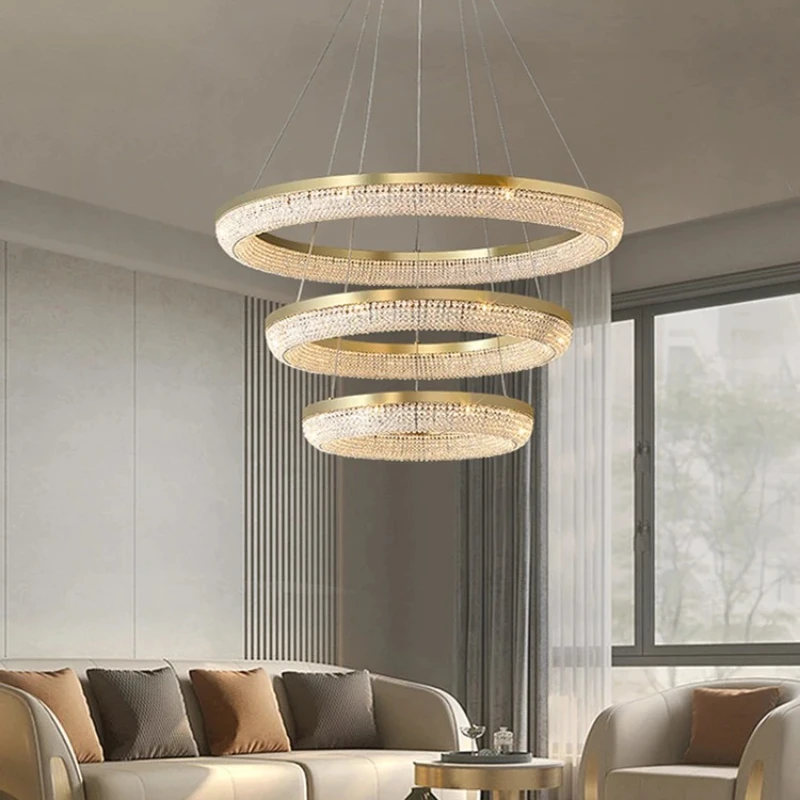 Modern Creative Circular Energy-saving Luxury Chandelier Decoration Design for Living Room Bedroom Hotel Lobby Lighting Fixtures
Modern Creative Circular Energy-saving Luxury Chandelier Decoration Design for Living Room Bedroom Hotel Lobby Lighting Fixtures