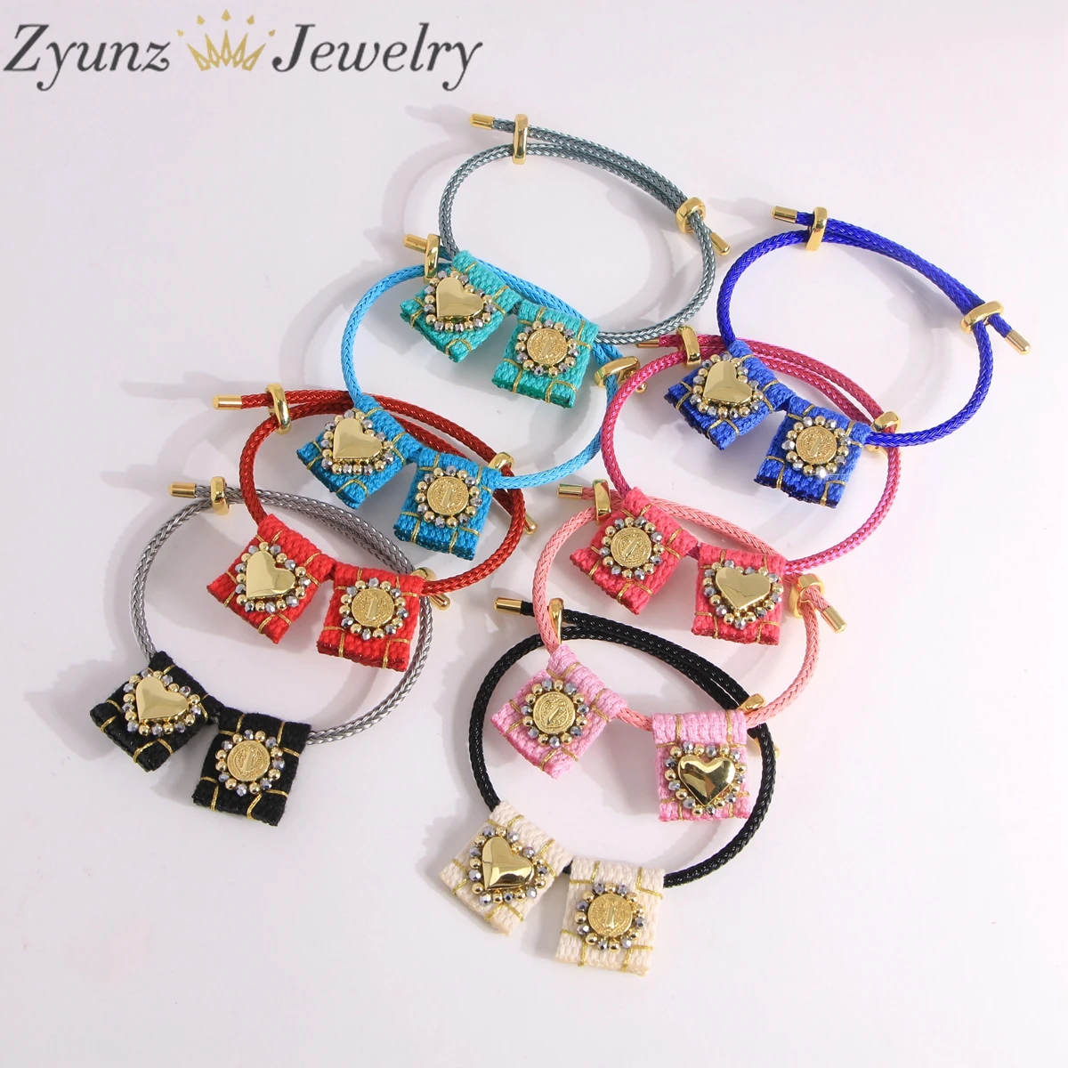 5PCS, Handmade Unique woven bracelets high quality saint heart bracelet for religious adjustable bracelet for men women
5PCS, Handmade Unique woven bracelets high quality saint heart bracelet for religious adjustable bracelet for men women