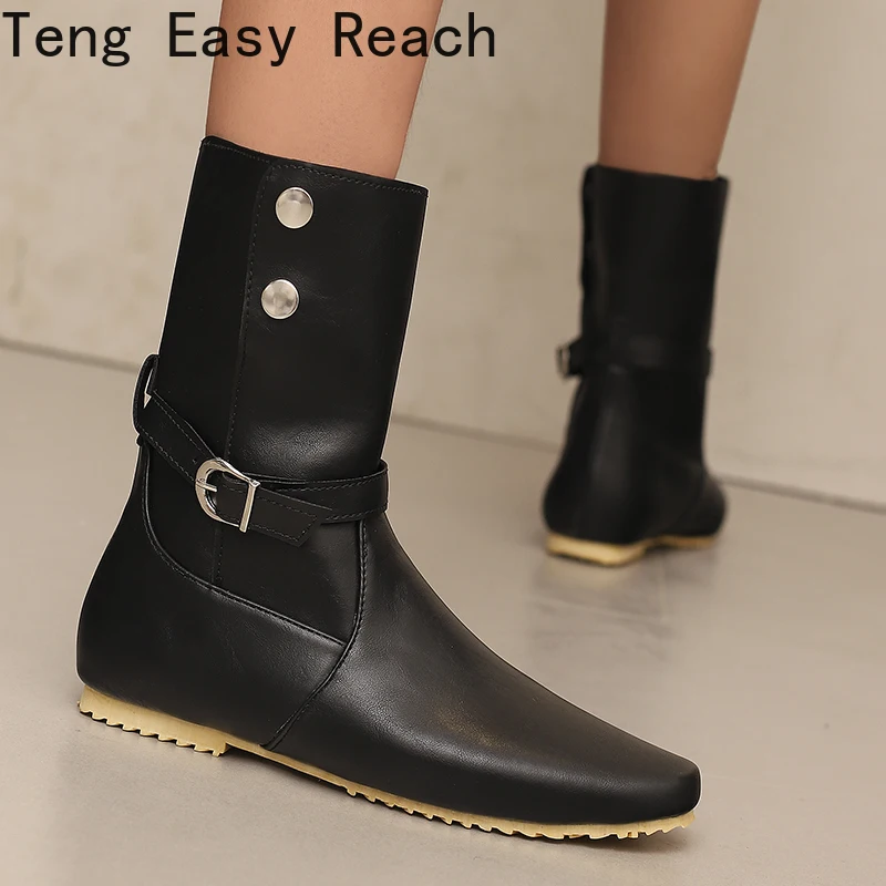 2026 Winter Fashion Women's Mid Ankle Long Boots Retro Style Round Head Flat Shoes Size 34-48
2026 Winter Fashion Women's Mid Ankle Long Boots Retro Style Round Head Flat Shoes Size 34-48