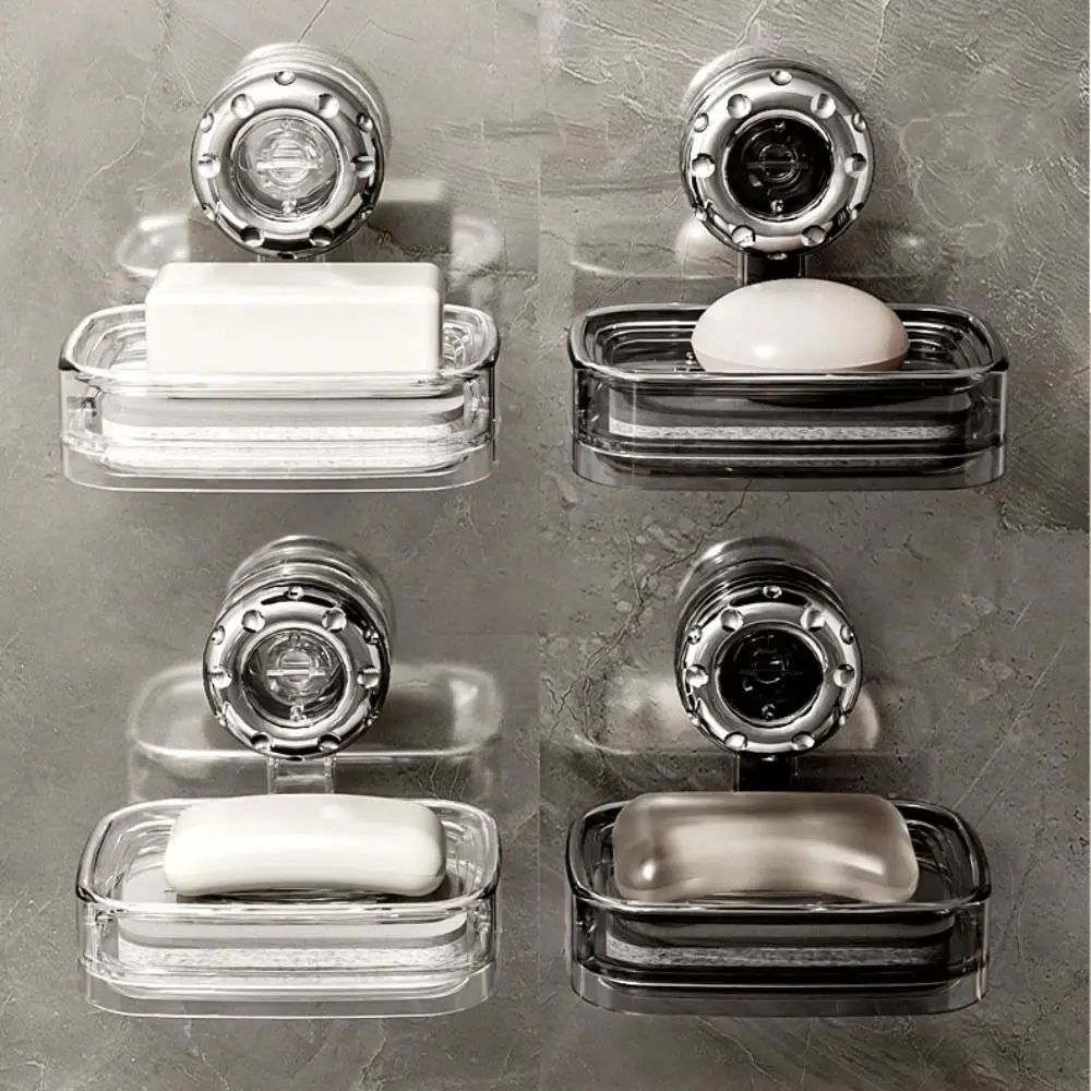 Portable Suction Cup Bathroom Soap Box No Punching Transparent Soap Rack Drain High Appearance Level Toilet Soap Dish Household
Portable Suction Cup Bathroom Soap Box No Punching Transparent Soap Rack Drain High Appearance Level Toilet Soap Dish Household