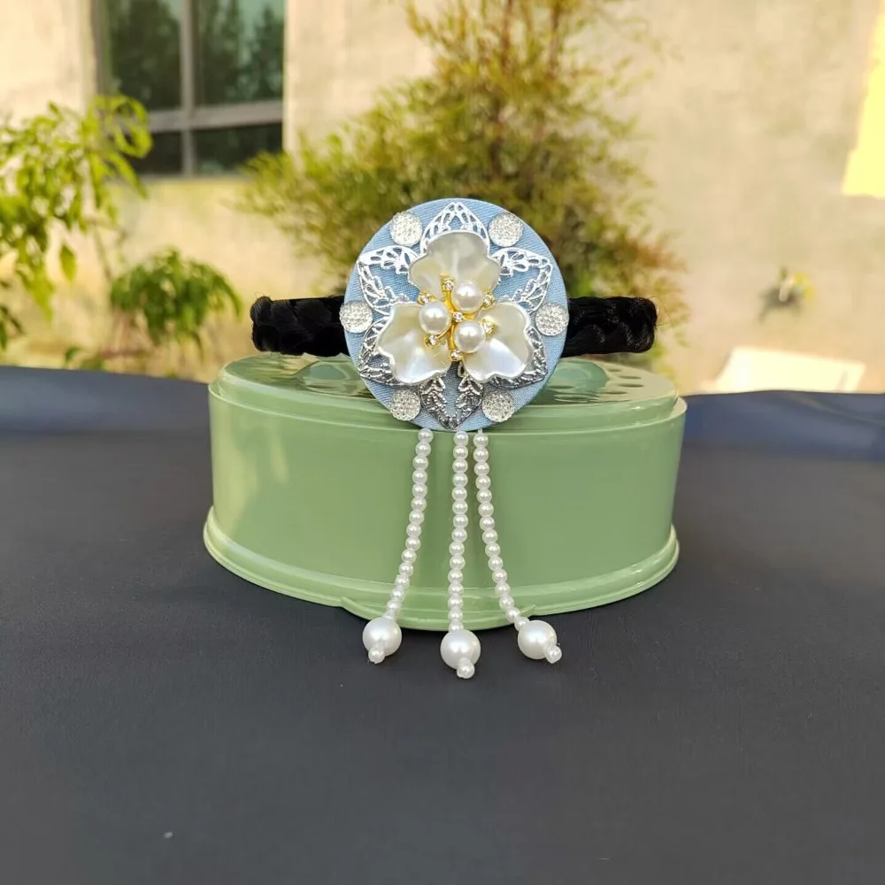 Fashion Flower Korean Headband Tassel Pearl Hanbok Hairband Headdress Traditional Stage Dance Hair Hoop Wedding
Fashion Flower Korean Headband Tassel Pearl Hanbok Hairband Headdress Traditional Stage Dance Hair Hoop Wedding