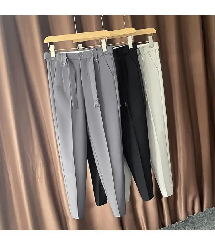 2023 Autumn Spring Men's Fashion Loose Casual Pants Korean Style Solid Color Comfortable Suit Pants High Quality Trousers S44
2023 Autumn Spring Men's Fashion Loose Casual Pants Korean Style Solid Color Comfortable Suit Pants High Quality Trousers S44