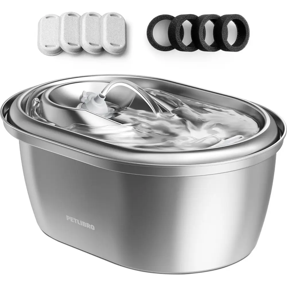 Cat Water Fountain, 101oz/3L Pet Water Fountain for Cats Inside, Good-Grade Dog Water Fountain, Automatic Cat Water Dispenser
Cat Water Fountain, 101oz/3L Pet Water Fountain for Cats Inside, Good-Grade Dog Water Fountain, Automatic Cat Water Dispenser