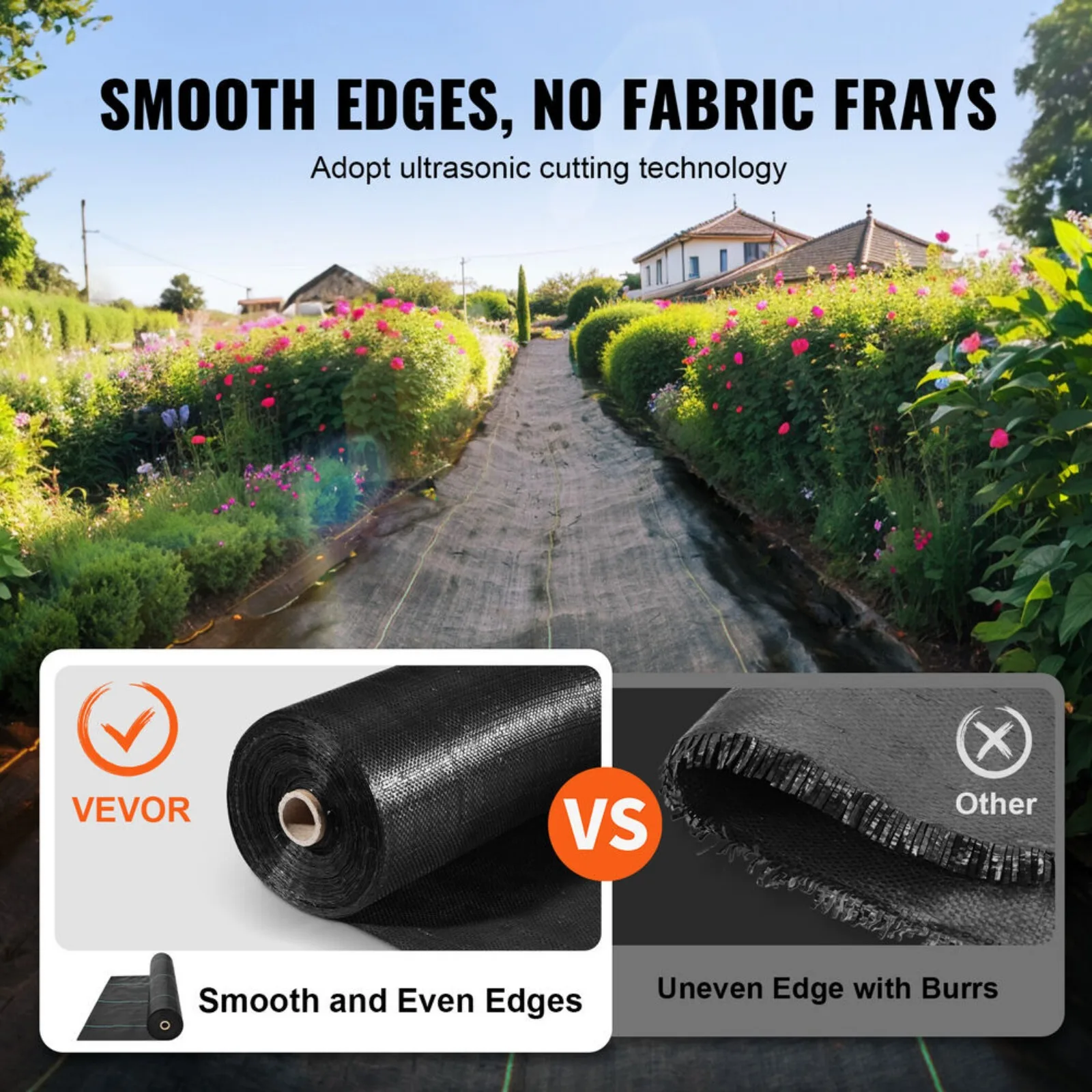 US Weed Barrier Landscape Fabric 6*300FT Heavy Duty Woven PP Weed Control Mat
US Weed Barrier Landscape Fabric 6*300FT Heavy Duty Woven PP Weed Control Mat