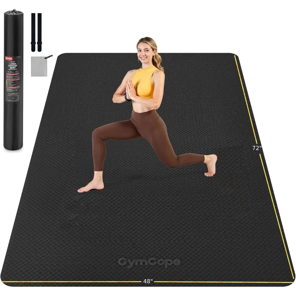 Extra Wide Thick Yoga Mat for Home Pilates Stretching Meditation
Extra Wide Thick Yoga Mat for Home Pilates Stretching Meditation