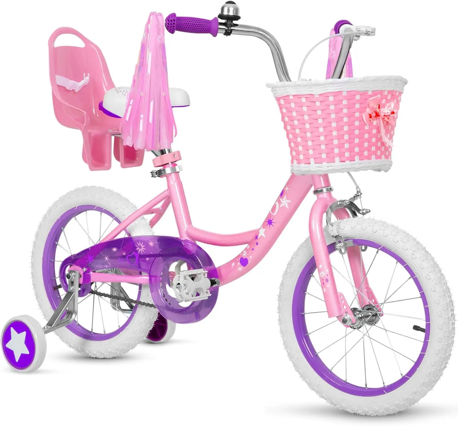 3-12 Years Old Kids, 14 16 20 Inch Kids Bike with Training Wheels, Streamers, Basket and Doll Seat, Children Bicycles with
3-12 Years Old Kids, 14 16 20 Inch Kids Bike with Training Wheels, Streamers, Basket and Doll Seat, Children Bicycles with