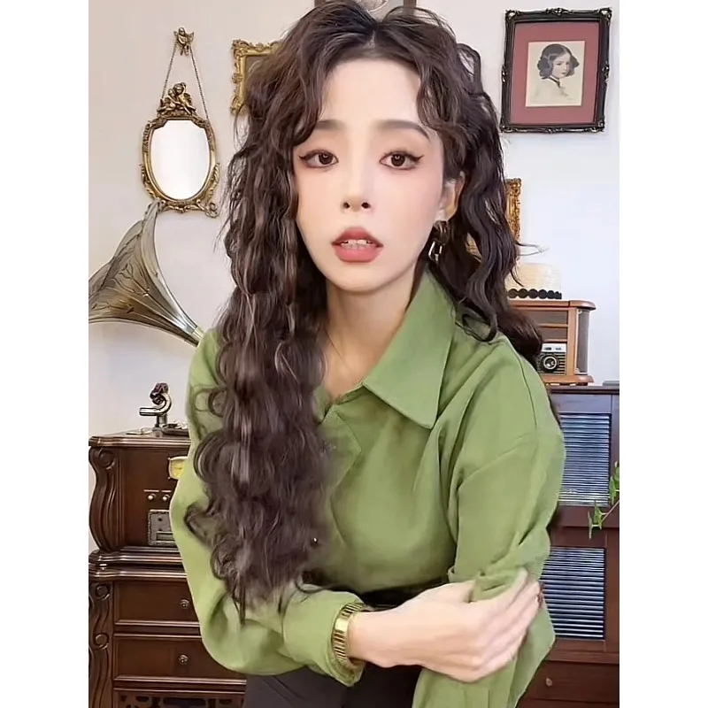 Corduroy Shirt Women's Autumn New Hong Kong Style Retro Long-sleeved Versatile Loose Slim Outer Casual Top Trendy
Corduroy Shirt Women's Autumn New Hong Kong Style Retro Long-sleeved Versatile Loose Slim Outer Casual Top Trendy