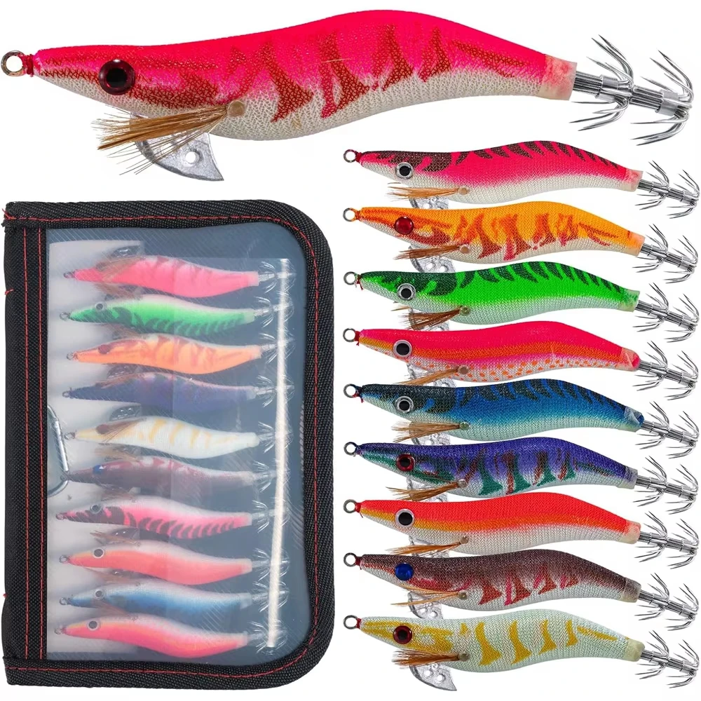 Goture 10 шт. светящаяся приманка для рыбалки на кальмара, джиг, 3D глаза, деревянная креветка/окомы, жесткая приманка для морской воды 2,5 # -3.5 # Светящийся джиг с сумкой для хранения
Goture 10 шт. светящаяся приманка для рыбалки на кальмара, джиг, 3D глаза, деревянная креветка/окомы, жесткая приманка для морской воды 2,5 # -3.5 # Светящийся джиг с сумкой для хранения