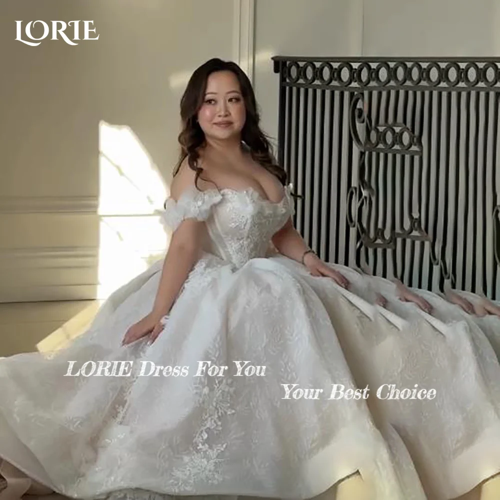 LORIE Lace Wedding Dress Elegant Appliques 3d Flowers Sweetheart Shiny Princess Bridal Dress Sequins Customized Party Gown
LORIE Lace Wedding Dress Elegant Appliques 3d Flowers Sweetheart Shiny Princess Bridal Dress Sequins Customized Party Gown