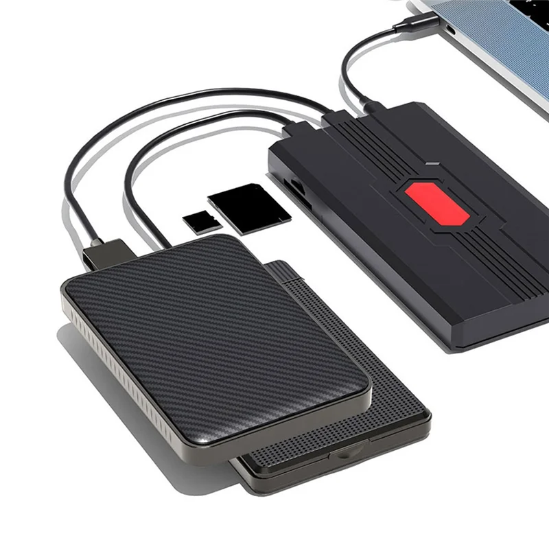1 комплект, корпус жесткого диска SSD, 2,5-дюймовый многофункциональный USB3.0 Type-C для TF SD-карты, корпус жесткого диска
1 комплект, корпус жесткого диска SSD, 2,5-дюймовый многофункциональный USB3.0 Type-C для TF SD-карты, корпус жесткого диска