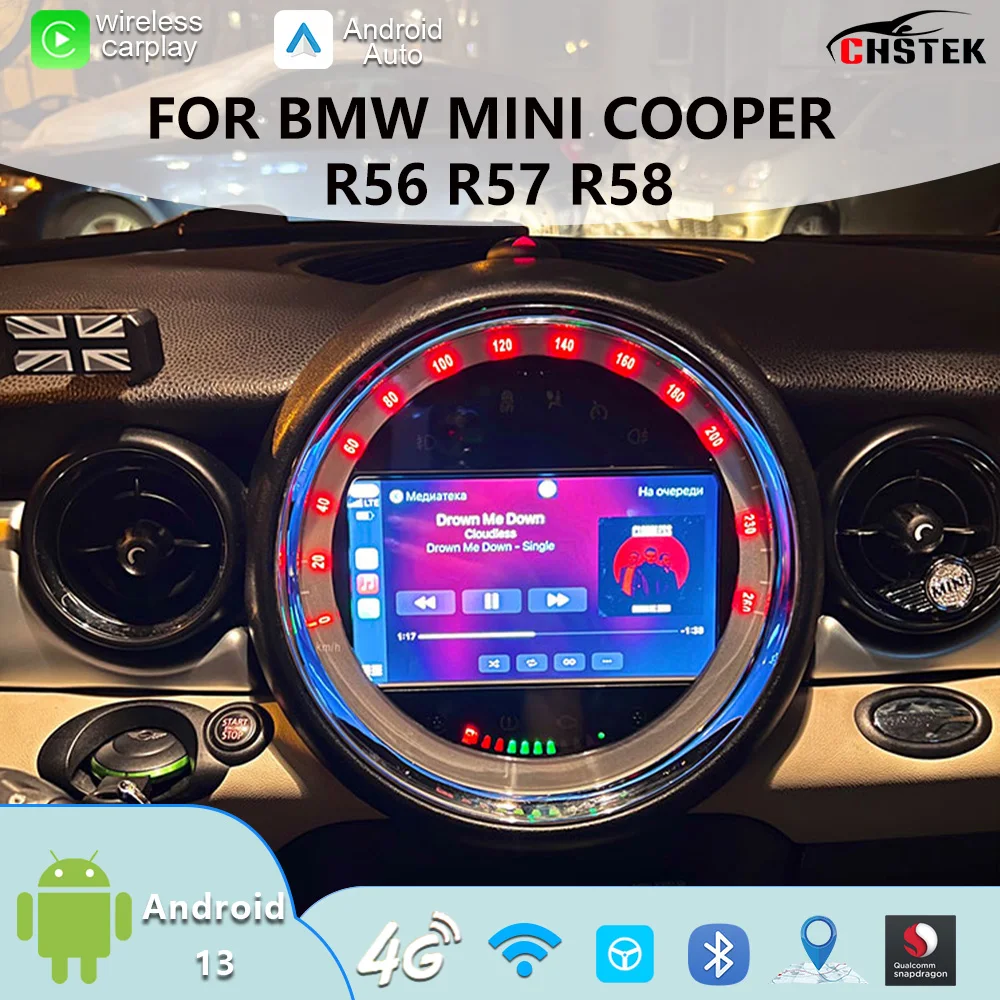 CHSTEK Car Multimedia Player 4G GPS Bluetooth WiFi Navigation for BMW MINI COOPER R56 Support Wireless CarPlay Android Auto
CHSTEK Car Multimedia Player 4G GPS Bluetooth WiFi Navigation for BMW MINI COOPER R56 Support Wireless CarPlay Android Auto