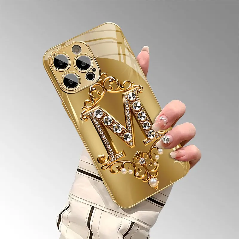Sleek Luxury Gold Monogram M phone case Glass fashion phone cases fundas carcasa Phone Case for iPhone 17、16、15、14、13pm Pro Plus
Sleek Luxury Gold Monogram M phone case Glass fashion phone cases fundas carcasa Phone Case for iPhone 17、16、15、14、13pm Pro Plus