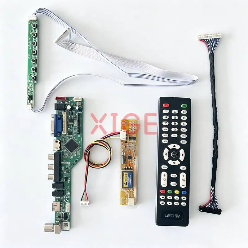 Matrix Controller Drive Board Fit LTN141W1 LTN141W3 HT141WX1 HT141WXB LVDS-30Pin HDMI+VGA+AV+USB 1280x800 1280*800 1CCFL DIY Kit
Matrix Controller Drive Board Fit LTN141W1 LTN141W3 HT141WX1 HT141WXB LVDS-30Pin HDMI+VGA+AV+USB 1280x800 1280*800 1CCFL DIY Kit