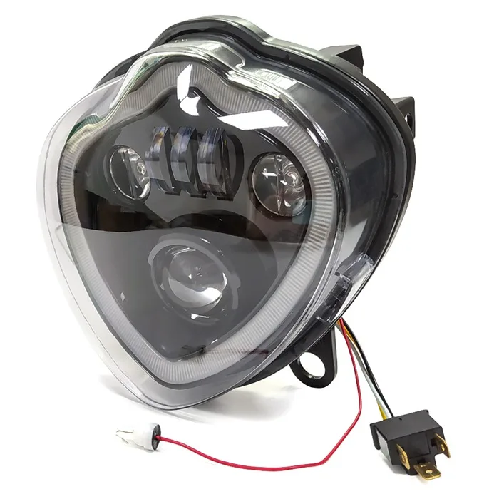 2015-2021 For Kawasaki Vulcan 650S EN650 LED Headlight W/ Hi/Lo Beam & DRL Angel Eyes Running Light Motorcycle Lights Assembly
2015-2021 For Kawasaki Vulcan 650S EN650 LED Headlight W/ Hi/Lo Beam & DRL Angel Eyes Running Light Motorcycle Lights Assembly