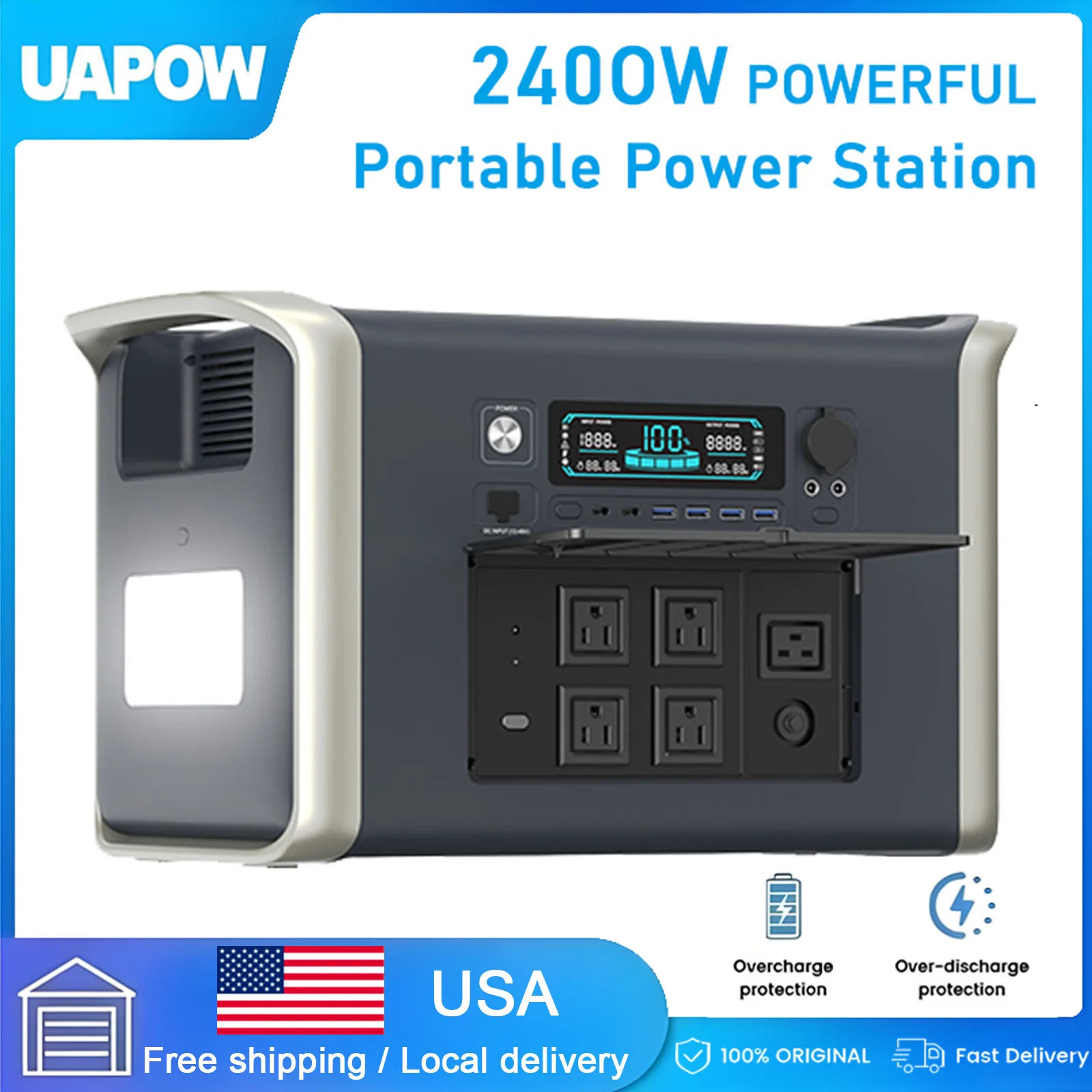 140W 60000MAH Portable Power Station 110V Power Bank 192Wh Solar Power Generator LiFePO4 Outdoor For Camping Charging Station
140W 60000MAH Portable Power Station 110V Power Bank 192Wh Solar Power Generator LiFePO4 Outdoor For Camping Charging Station