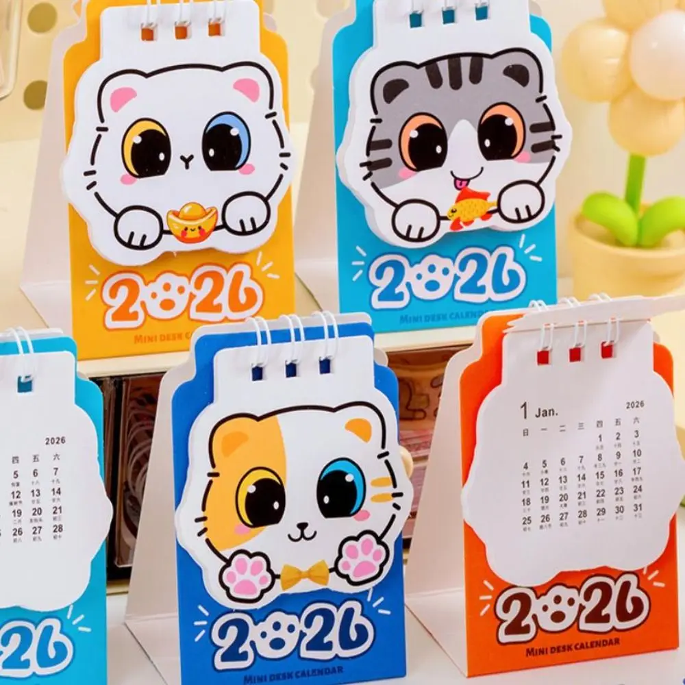 New Mini 2026 Desk Calendar Portable Schedule Mark Coil Calendar Cartoon Cat Schedule Planner Desktop Ornaments
New Mini 2026 Desk Calendar Portable Schedule Mark Coil Calendar Cartoon Cat Schedule Planner Desktop Ornaments
