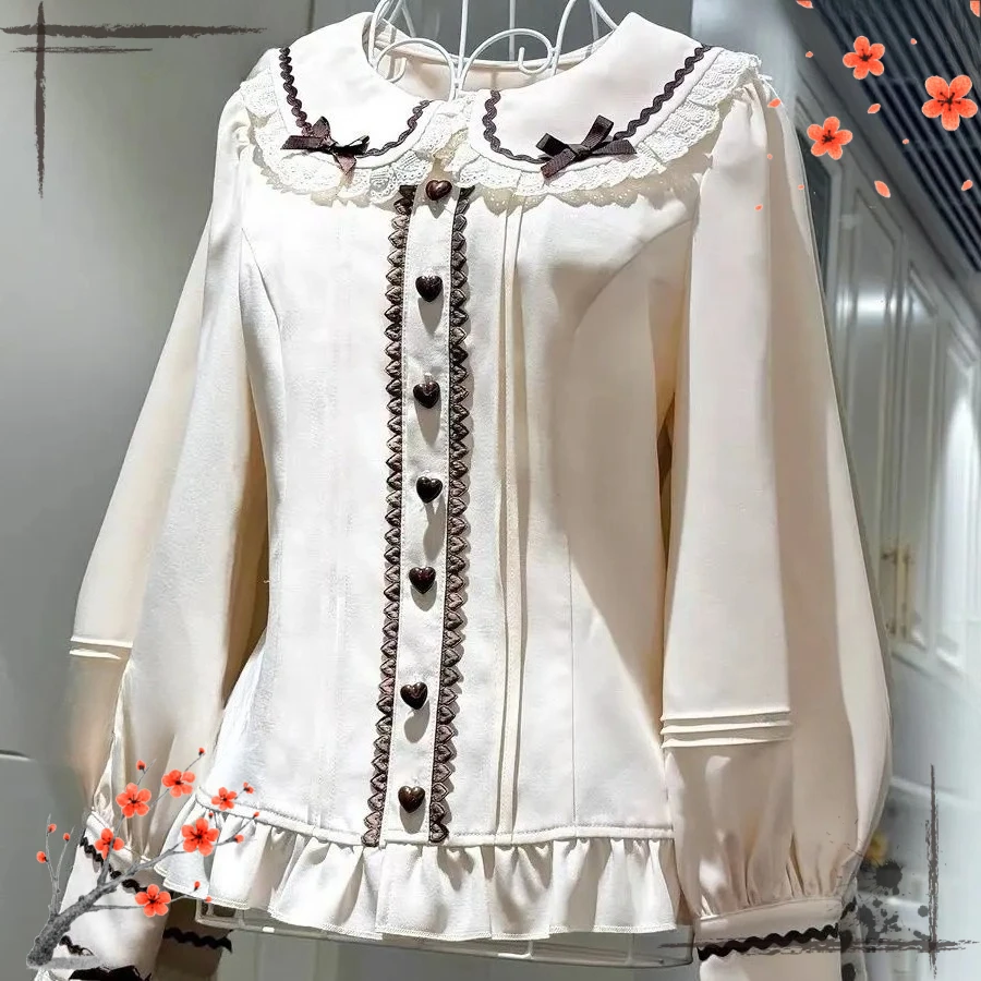 Lolita Long Sleeve Short Sleeve Blouse Cute Doll Collar Original Japanese Style Lace Shirt Bow 2026 New Summer Shirts Camisas
Lolita Long Sleeve Short Sleeve Blouse Cute Doll Collar Original Japanese Style Lace Shirt Bow 2026 New Summer Shirts Camisas