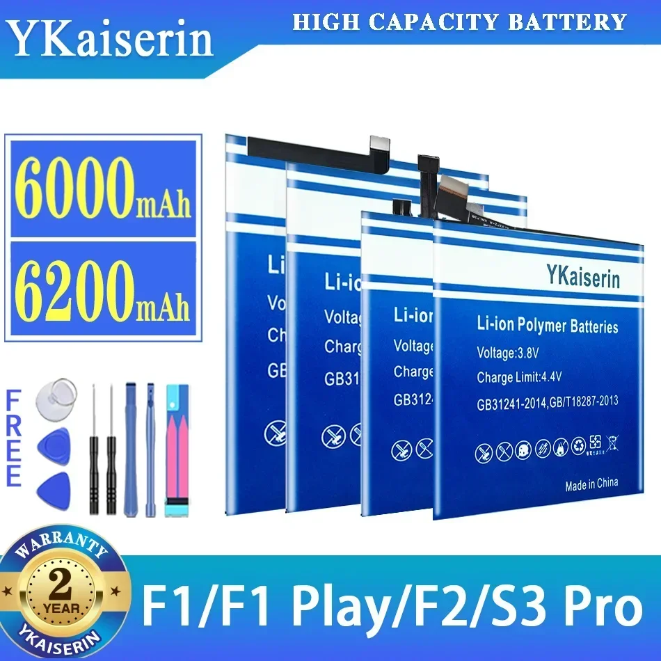 YKaiserin High Capacity Battery for UMI Umidigi F1 F1 Play S3 Pro S3Pro Bateria for UMI Umidigi F2 Batteries + Free Tools + NO
YKaiserin High Capacity Battery for UMI Umidigi F1 F1 Play S3 Pro S3Pro Bateria for UMI Umidigi F2 Batteries + Free Tools + NO