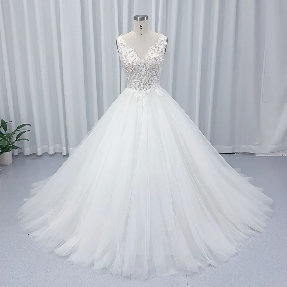 Bohemia Wedding Dresses Tulle Tiered Bridal Gowns Lace Zipper Sleeveless Robes For Formal Party Backless Vestidos De Novia
Bohemia Wedding Dresses Tulle Tiered Bridal Gowns Lace Zipper Sleeveless Robes For Formal Party Backless Vestidos De Novia