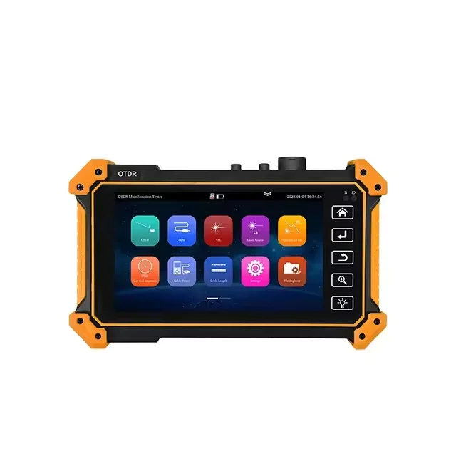 Handheld A105 Otdr 5.55 Inch OLED Touch Screen Optical Time Domain Reflectometer RJ45 Cable Optic Fiber Tester with OPM VFL 10mW
Handheld A105 Otdr 5.55 Inch OLED Touch Screen Optical Time Domain Reflectometer RJ45 Cable Optic Fiber Tester with OPM VFL 10mW