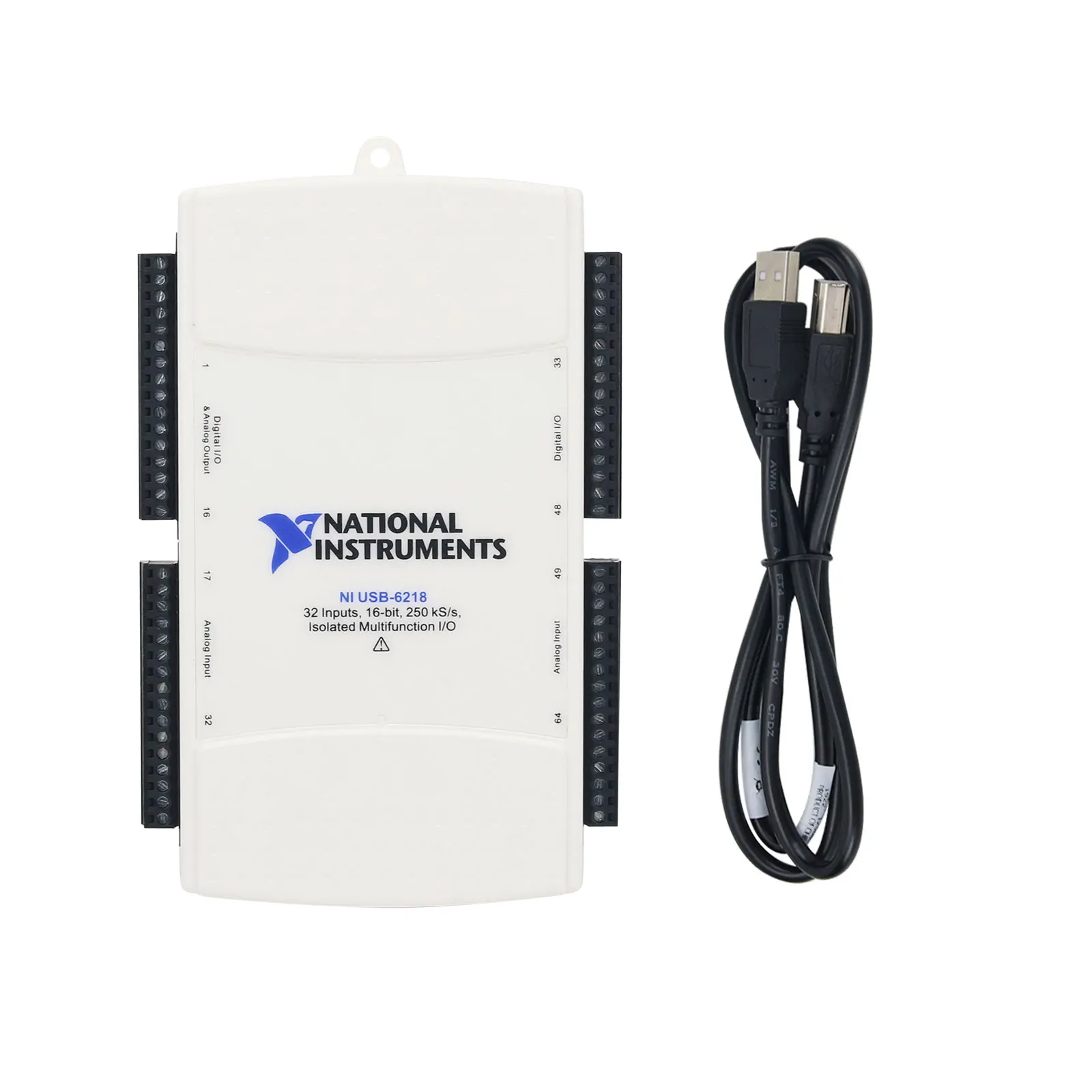 USB-6218 ДАК USB 779678 -01 32 входа, 16 бит, 250 KS/s, карта сбора данных для NI, замена оригинального оборудования
USB-6218 ДАК USB 779678 -01 32 входа, 16 бит, 250 KS/s, карта сбора данных для NI, замена оригинального оборудования