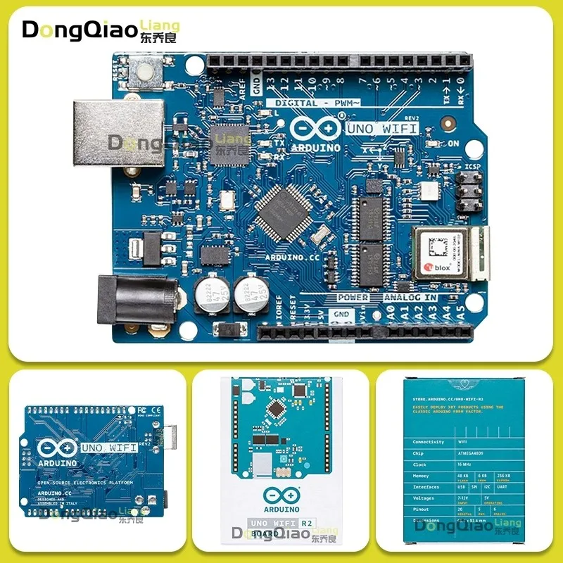 ARDUINO UNO WiFi REV2 ABX00021 ATmega4809 AVR Development board Original imported from Italy
ARDUINO UNO WiFi REV2 ABX00021 ATmega4809 AVR Development board Original imported from Italy