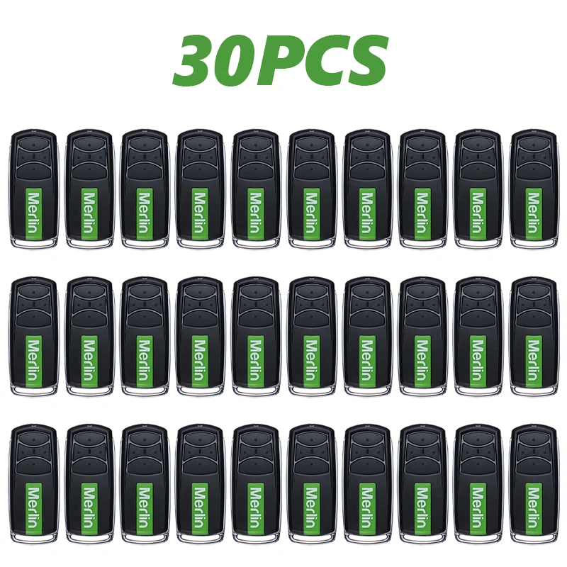 30CPS Merlin Security+ 2.0 Garage Door Remote Merlin E960M E950M E945M E943M E940M Garage Door Opener 433.30 433.92 434.54MHz
30CPS Merlin Security+ 2.0 Garage Door Remote Merlin E960M E950M E945M E943M E940M Garage Door Opener 433.30 433.92 434.54MHz
